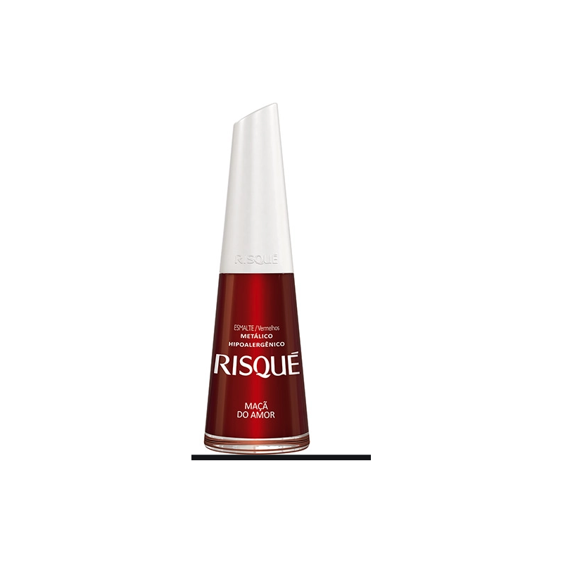 ESMALTE METÁLICO MAÇÃ DO AMOR RISQUÉ VERMELHOS BLISTER 8ML