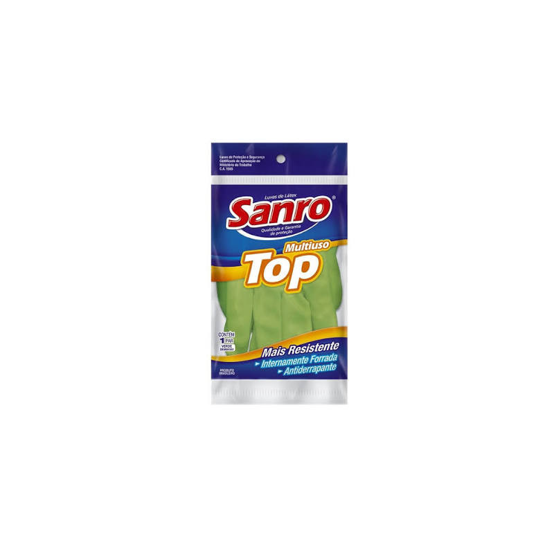 LUVA SANRO 1 PAR EXTRA GD VERD