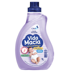 LAVA-ROUPAS LÍQUIDO CARINHO & PROTEÇÃO VIDA MACIA FRASCO 1L