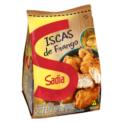 EMPANADO DE FRANGO PEITO EM PEDAÇOS TEMPURÁ SADIA PACOTE 300G