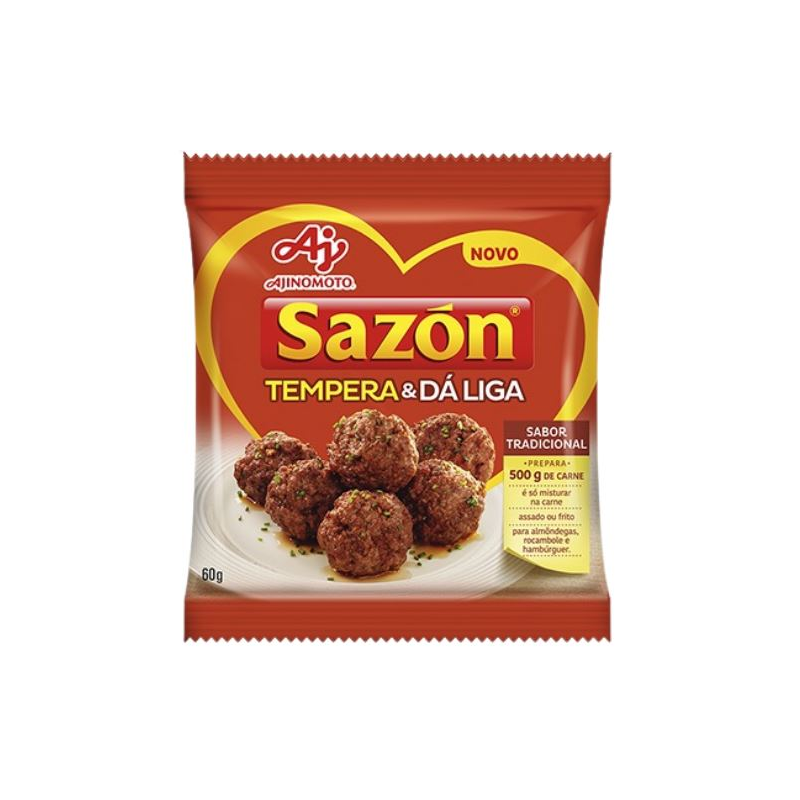 FARINHA TRADICIONAL SAZÓN TEMPERA & DÁ LIGA PACOTE 60G