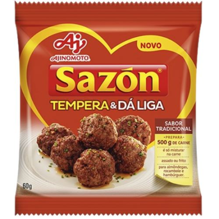 FARINHA TRADICIONAL SAZÓN TEMPERA & DÁ LIGA PACOTE 60G