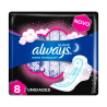 ABSORVENTE COM ABAS SUAVE ALWAYS G PACOTE 8 UNIDADES