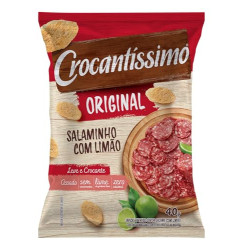 SNACK DE TRIGO ASSADO SALAMINHO COM LIMÃO CROCANTÍSSIMO ORIGINAL PACOTE 40G