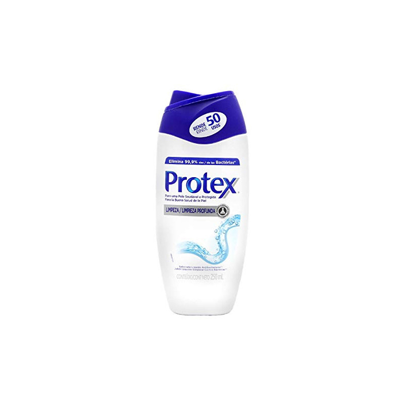SABONETE LÍQUIDO ANTIBACTERIANO PROTEX LIMPEZA PROFUNDA FRASCO 250ML