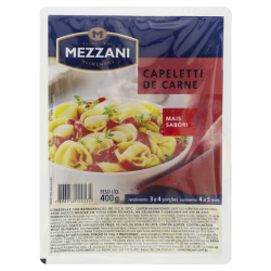 CAPELETTI RECHEIO CARNE MEZZANI BANDEJA 400G
