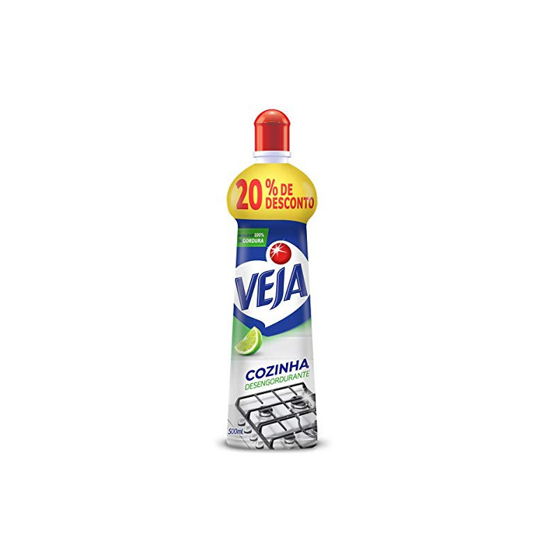 LIMPADOR DESENGORDURANTE COZINHA LIMÃO VEJA SQUEEZE 500ML GRÁTIS 20% DE DESCONTO