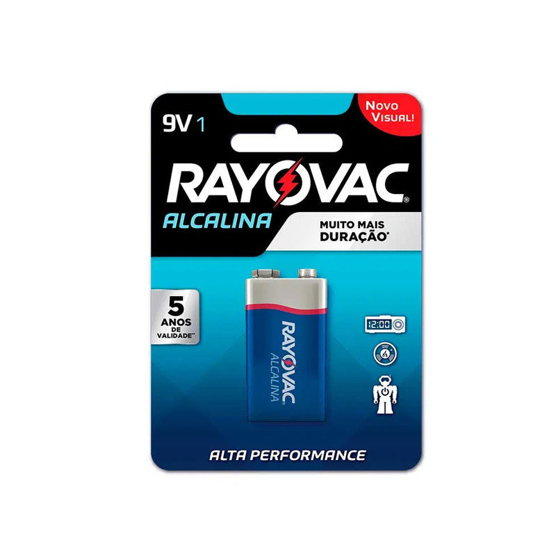 BATERIA ALCALINA RAYOVAC 9V