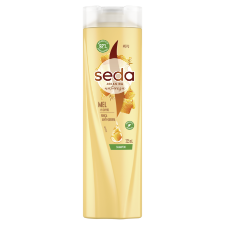 SHAMPOO MEL E AVEIA SEDA JOIAS DA NATUREZA FRASCO 325ML