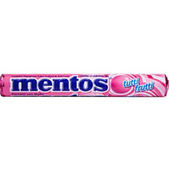 BALA TUTTI FRUTTI MENTOS PACOTE 37,5G