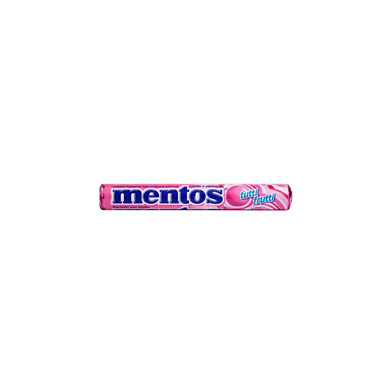 BALA TUTTI FRUTTI MENTOS PACOTE 37,5G