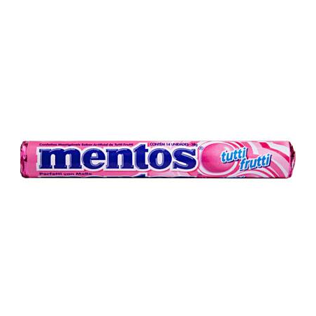 BALA TUTTI FRUTTI MENTOS PACOTE 37,5G