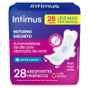 ABSORVENTE COM ABAS DIA E NOITE ULTRAFINO EXTRA SUAVE INTIMUS PACOTE 28 UNIDADES LEVE MAIS PAGUE MENOS
