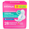 ABSORVENTE COM ABAS ANTIBACTERIANO ULTRAFINO INTIMUS PACOTE 28 UNIDADES LEVE MAIS PAGUE MENOS