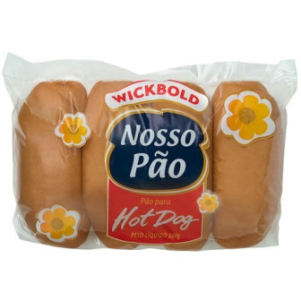 PÃO PARA HOT-DOG TRADICIONAL WICKBOLD PACOTE 200G