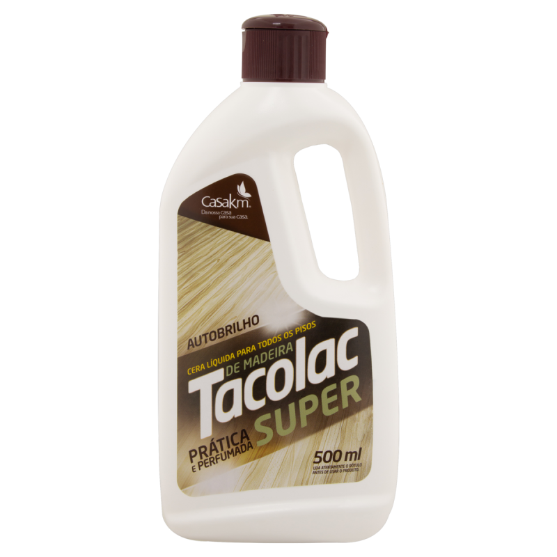 CERA LÍQUIDA AUTOBRILHO PERFUMADA TACOLAC SUPER FRASCO 500ML