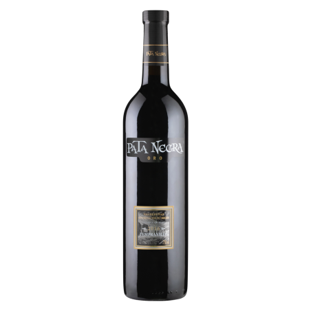 VINHO ESPANHOL TINTO SECO ORO PATA NEGRA TEMPRANILLO VALDEPEÑAS GARRAFA 750ML