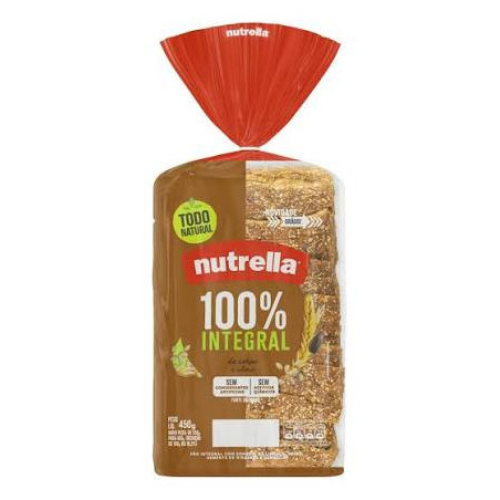 PÃO INTEGRAL NUTRELLA PACOTE 450G