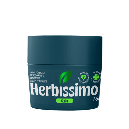 ANTITRANSPIRANTE CREME CEDRO HERBÍSSIMO BIOPROTECT 55G