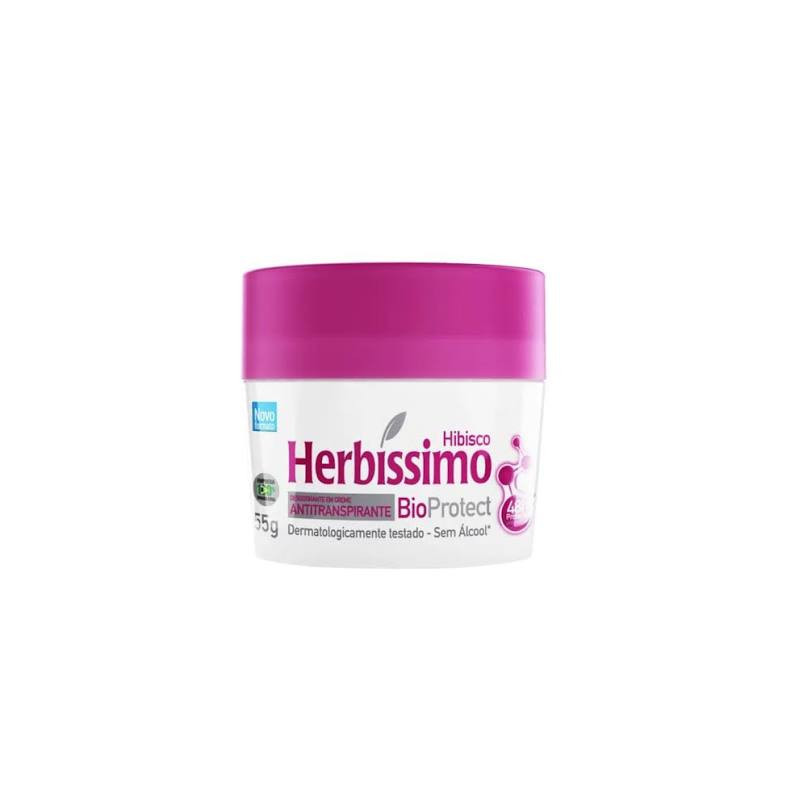 ANTITRANSPIRANTE CREME HIBISCO HERBÍSSIMO BIOPROTECT 55G