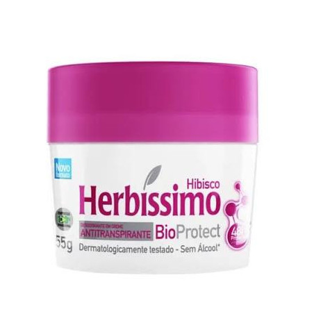 ANTITRANSPIRANTE CREME HIBISCO HERBÍSSIMO BIOPROTECT 55G