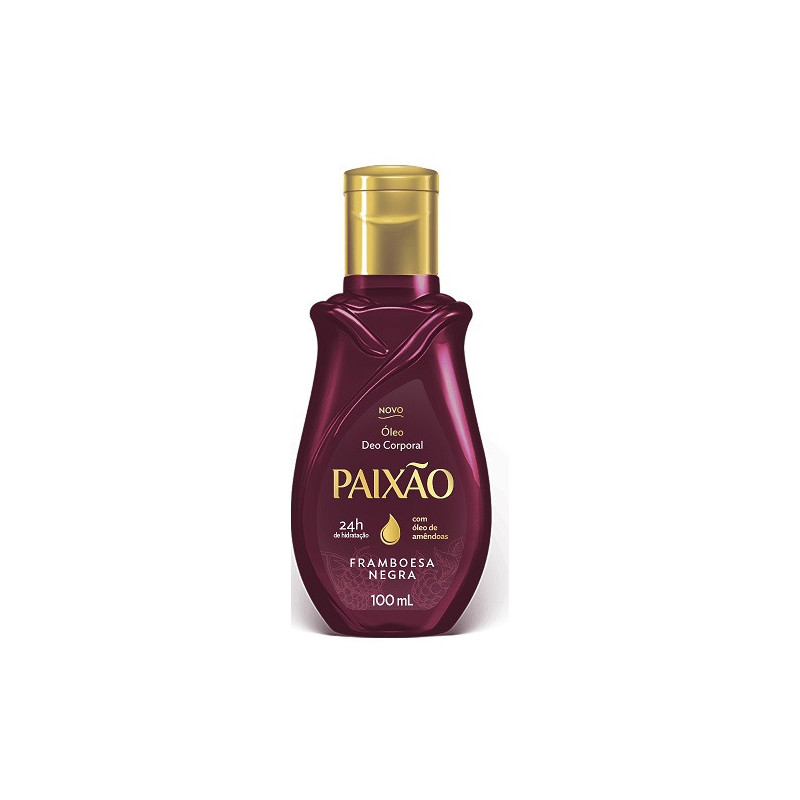 ÓLEO DEO CORPORAL FRAMBOESA NEGRA PAIXÃO FRASCO 100ML