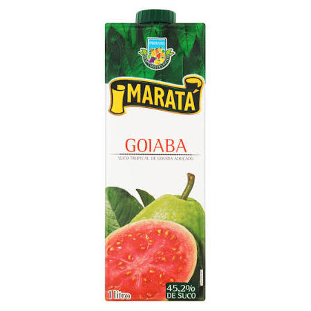 SUCO ADOÇADO GOIABA MARATÁ CAIXA 1L