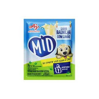 REFRESCO EM PÓ BAUNILHA COM LIMÃO MID PACOTE 20G