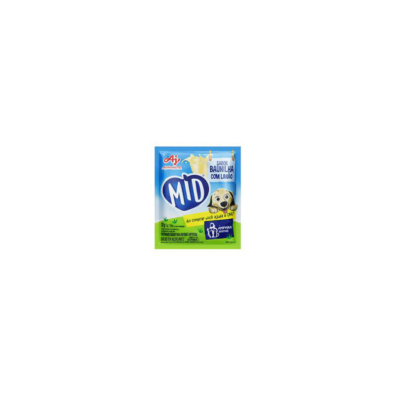 REFRESCO EM PÓ BAUNILHA COM LIMÃO MID PACOTE 20G