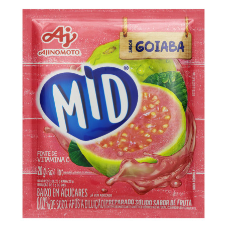 REFRESCO EM PÓ GOIABA MID PACOTE 20G