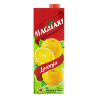 REFRESCO ADOÇADO LARANJA E MAÇÃ MAGUARY CAIXA 1L