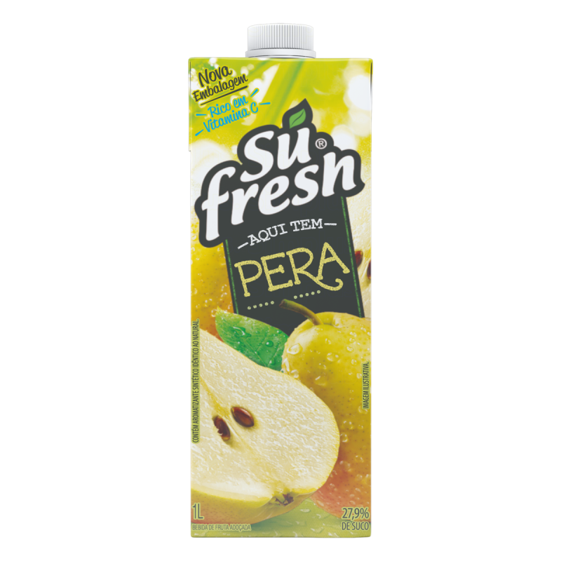 BEBIDA ADOÇADA PERA SUFRESH CAIXA 1L