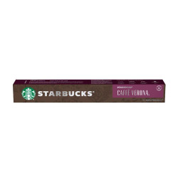 CAFÉ EM CÁPSULA TORRADO E MOÍDO RISTRETTO STARBUCKS CAFFÈ VERONA CAIXA 55G 10 UNIDADES