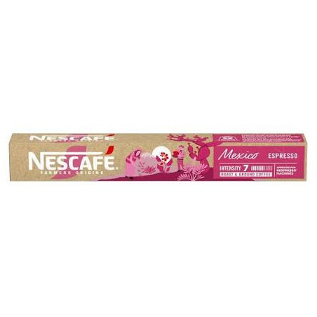CAFÉ EM CÁPSULA TORRADO E MOÍDO ESPRESSO MÉXICO NESCAFÉ FARMERS ORIGINS CAIXA 44G 10 UNIDADES