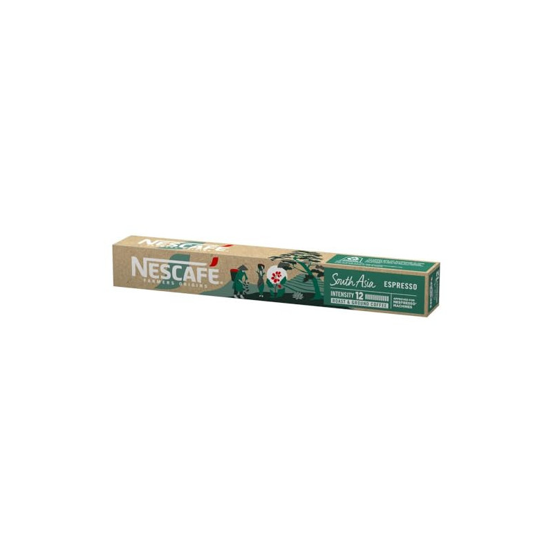 CAFÉ EM CÁPSULA TORRADO E MOÍDO ESPRESSO NESCAFÉ FARMERS ORIGINS CAIXA 46G 10 UNIDADES