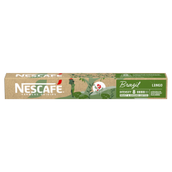 CAFÉ EM CÁPSULA TORRADO E MOÍDO LUNGO BRAZIL NESCAFÉ FARMERS ORIGINS CAIXA 44G 10 UNIDADES