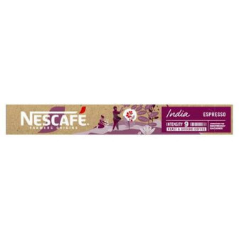 CAFÉ EM CÁPSULA TORRADO E MOÍDO ESPRESSO ÍNDIA NESCAFÉ FARMERS ORIGINS CAIXA 44G 10 UNIDADES