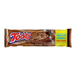 BISCOITO COOKIE CHOCOLATE COM GOTAS DE CHOCOLATE TODDY PACOTE 133G EMBALAGEM ECONÔMICA