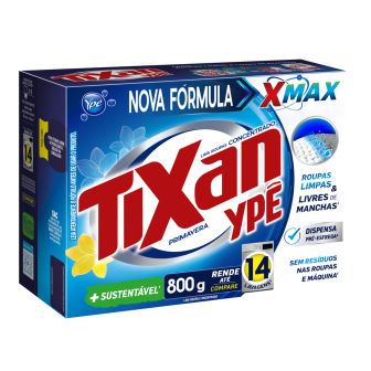 LAVA-ROUPAS PÓ CONCENTRADO PRIMAVERA TIXAN YPÊ CAIXA 800G