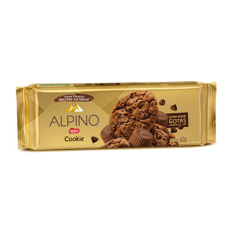 BISCOITO COOKIE ALPINO NESTLÉ PACOTE 60G