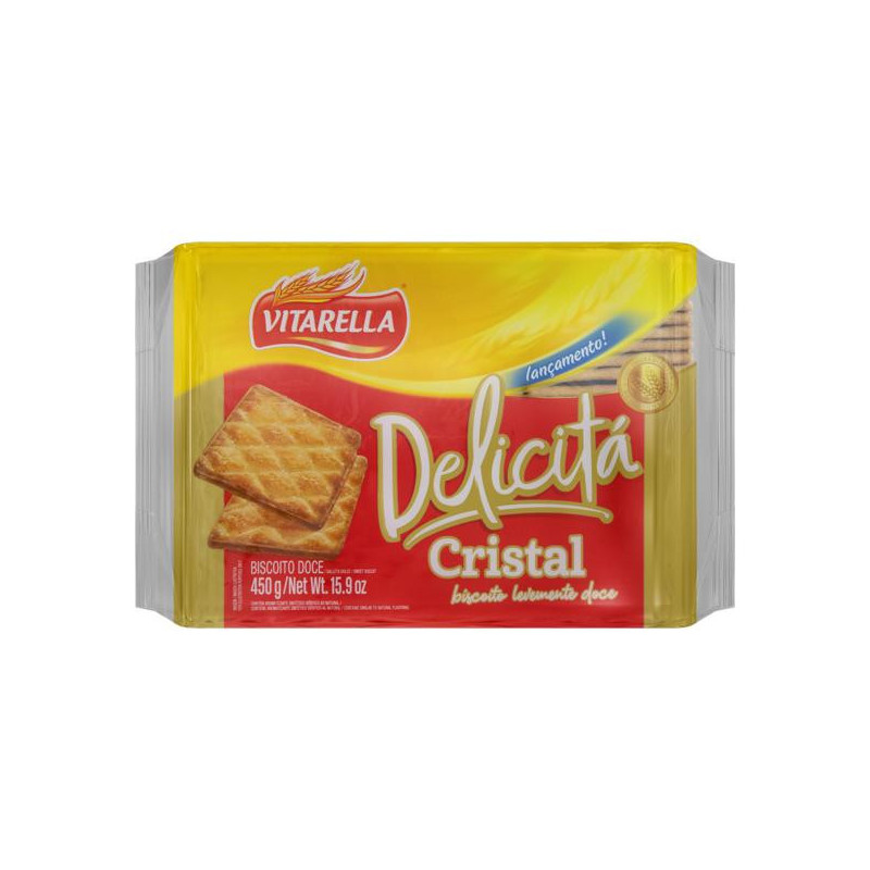 BISCOITO CRISTAL VITARELLA DELICITÁ PACOTE 414G