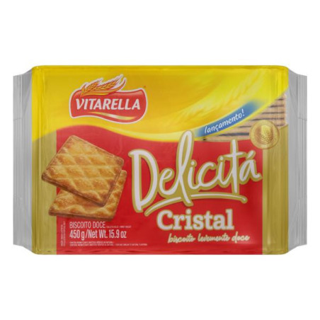 BISCOITO CRISTAL VITARELLA DELICITÁ PACOTE 414G