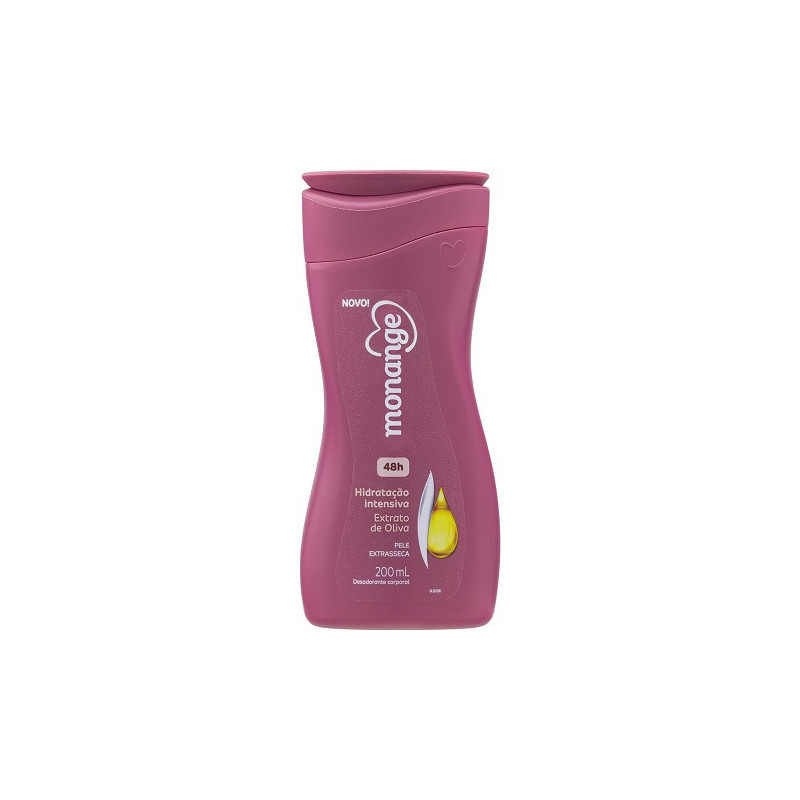 DESODORANTE CORPORAL EXTRATO DE OLIVA MONANGE HIDRATAÇÃO INTENSIVA FRASCO 200ML