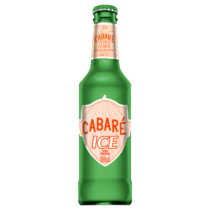 BEBIDA MISTA ALCOÓLICA TANGERINA CABARÉ ICE GARRAFA 275ML