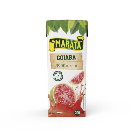SUCO ADOÇADO GOIABA MARATÁ CAIXA 200ML