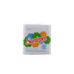 GUARDANAPO DE PAPEL FOLHA SIMPLES SANTEPEL 24CM X 22CM PACOTE 50 UNIDADES
