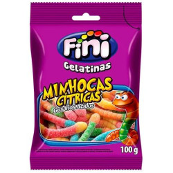 BALA DE GELATINA SORTIDA MINHOCAS AZEDINHAS FINI PACOTE 90G