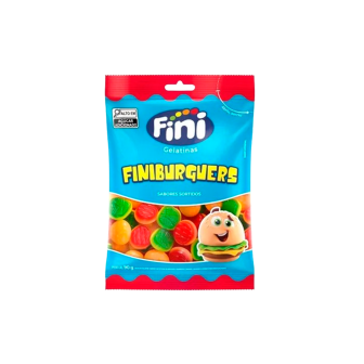 BALA DE GELATINA SORTIDA FINIBURGUERS FINI PACOTE 100G