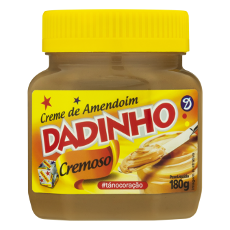 CREME DE AMENDOIM CREMOSO DADINHO POTE 180G