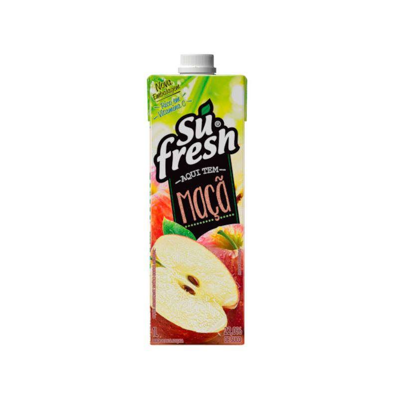 BEBIDA ADOÇADA MAÇÃ SUFRESH CAIXA 1L